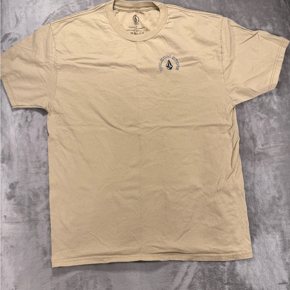 Volcom Men's Beige Short Sleeve Tee